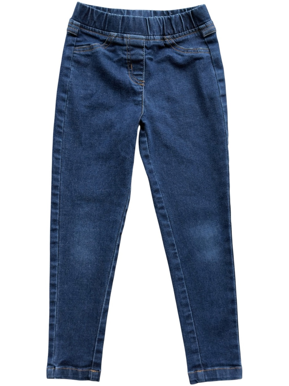 Hanna Andersson Girls Dark Wash Play Denim Jeggings Pull-On Pants. 5. 5T.
